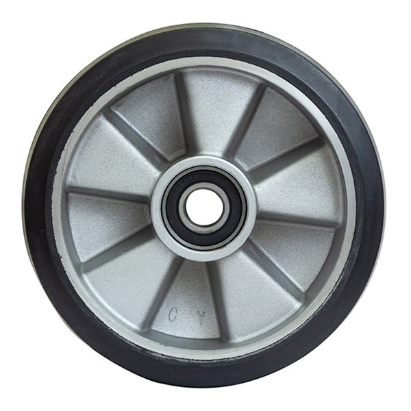 20050A Обрезиненное колесо для рохли 200*50 диск алюминиевый