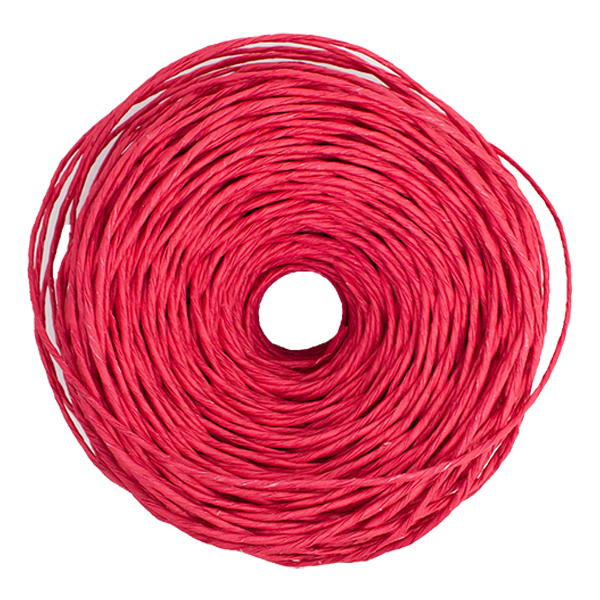 Бумажный шпагат, красно-розовый, 100 м