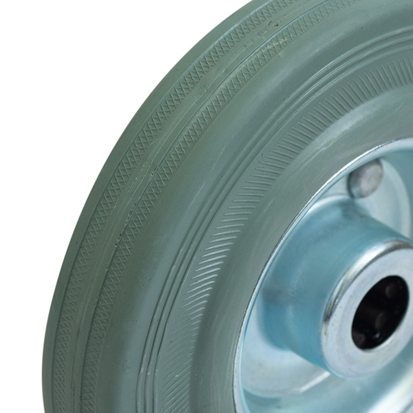 Промышленное колесо серая резина Д-100 мм.