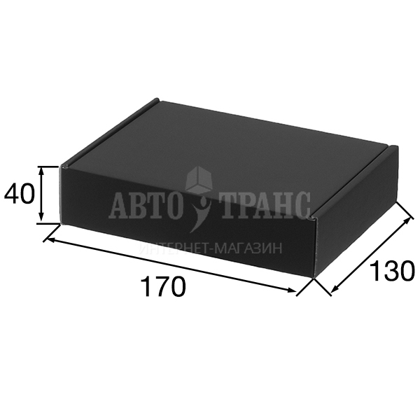 Подарочная коробка «Чёрная шероховатость» КС-300, 170*130*40 мм