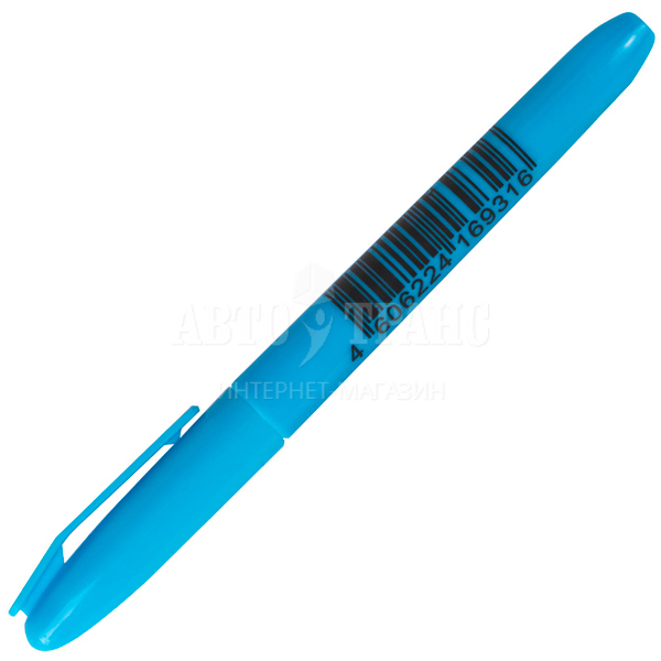 Текстмаркер STAFF скошенный, голубой, 1-3 мм
