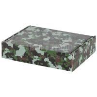 Подарочная коробка «Камуфляж лесной пиксель» КС-300, 170*130*40 мм