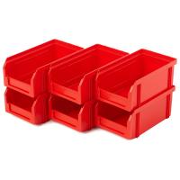 Пластиковый ящик V-1-К6-красный, 172х102х75 мм, комплект 6 шт.