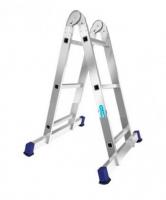 T203 ALUMET Лестница алюминиевая профессиональная двухсекционная шарнирная универсальная 