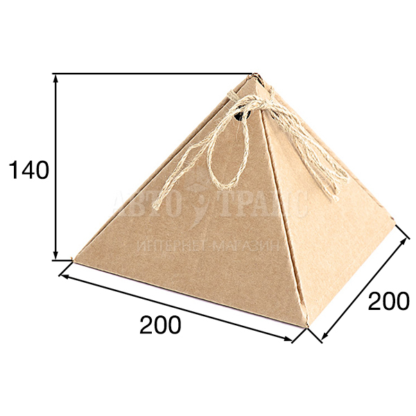 Картонная пирамида, 200*200*140 мм