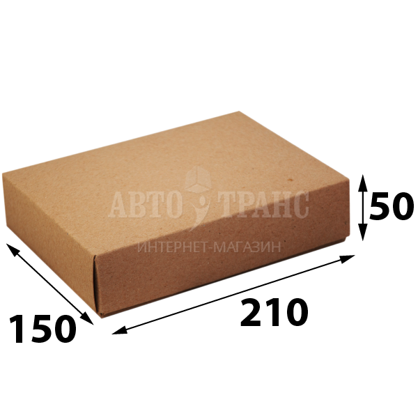 Крафт коробка прямоугольная, 210*150*50 мм