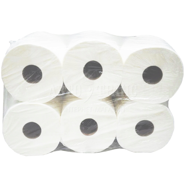 Бумажные полотенца TERES Комфорт, midi, 170*0.195 м, 1 слой, белые, 6 шт./уп.