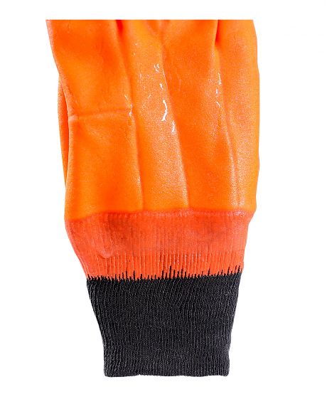 Перчатки утепленные "ВИНТЕРЛЕ Оранж РП", двойное ПВХ, утепл. х/б ткань с начесом, манжета, в уп 72 пар