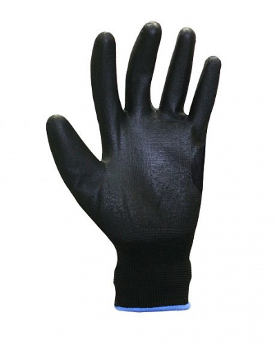 Перчатки "Нейп Пол-Ч" (нейлон с полиуретаном, цвет черный) р. 7,8,9,10, в уп.600пар