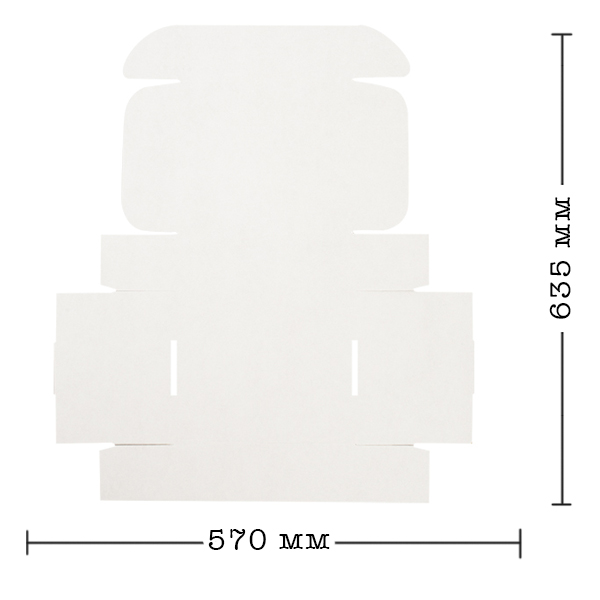Короб КС-430 МГФ, белый, 235*200*75 мм