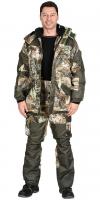 Костюм "ГОРКА" зимний: куртка дл., брюки (тк.CROWN-230) КМФ серый мох