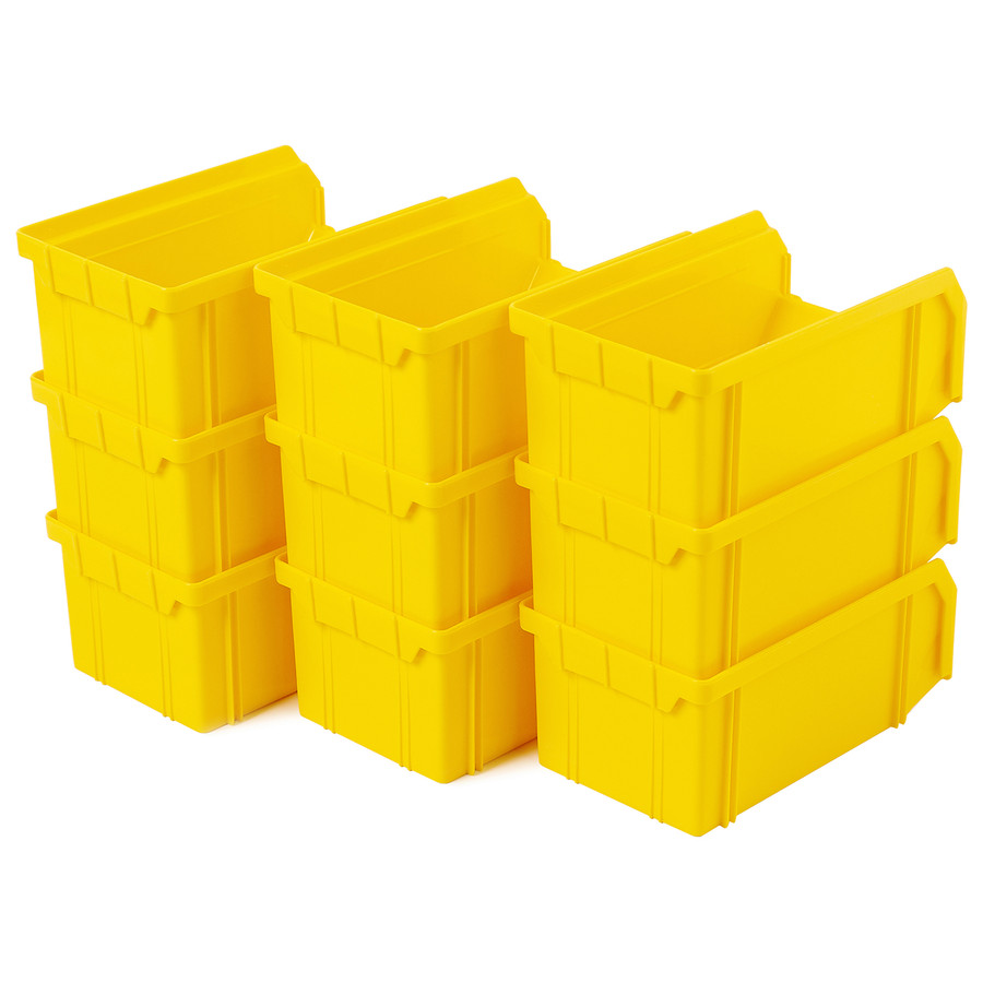 Пластиковый ящик V-1-К9-желтый, 172х102х75 мм, комплект 9 шт.