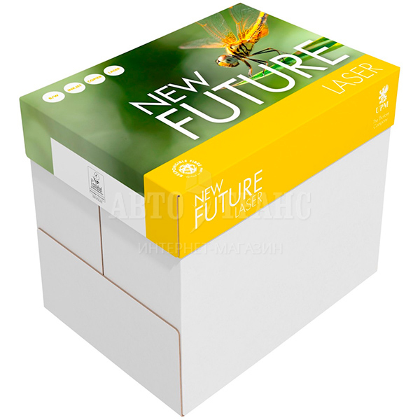 Офисная бумага New Future LASER, формат А4, 500 листов/пачка, 80 г/м²