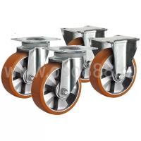 Комплект сверхбольшегрузных колес 200мм алюминий/полиуретан