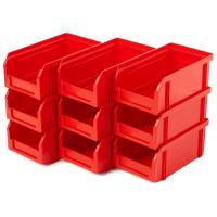 Пластиковый ящик V-1-К9-красный, 172х102х75 мм, комплект 9 шт.