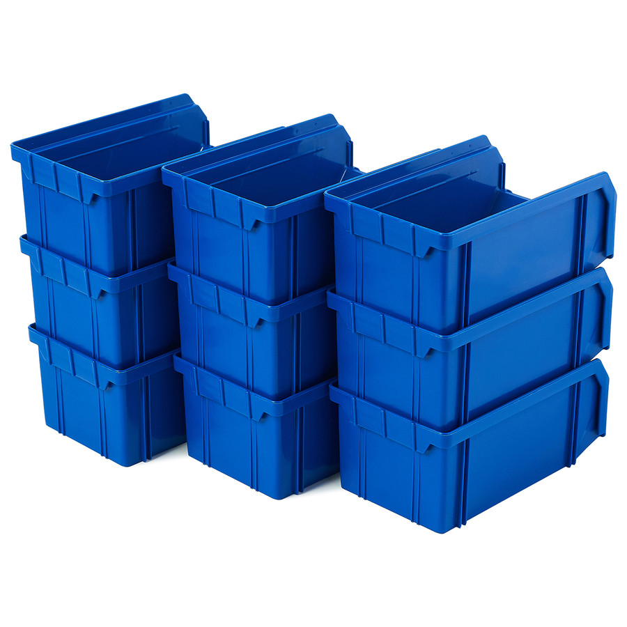 Пластиковый ящик V-1-К9-синий, 172х102х75 мм, комплект 9 шт.