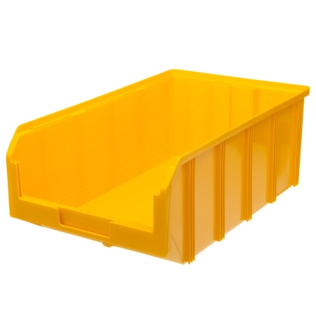 Пластиковый ящик V-4-желтый 502х305х184 мм, 20 литров