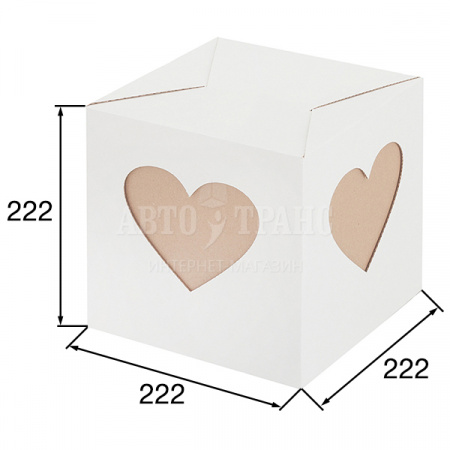 Подарочная коробка «Сердце», 222*222*222 мм