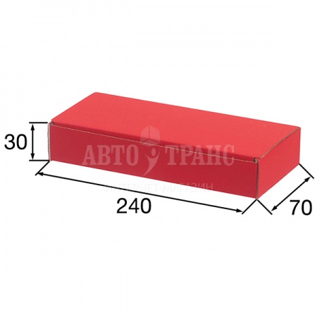 Подарочная коробка «Красная алмазная крошка» КС-301, 240*70*30 мм