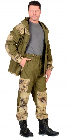 Костюм "Горка" куртка, брюки (п-но палаточн.+отделка тк.Кроун) КМФ Саванна