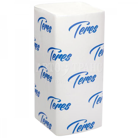Бумажные полотенца TERES Комфорт, 22*22 см, 2 слоя, белые, 4000 шт./уп.