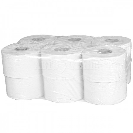 Туалетная бумага TERES Стандарт, mini, 1 слой, 200м*95мм, белая, 12 шт./уп.