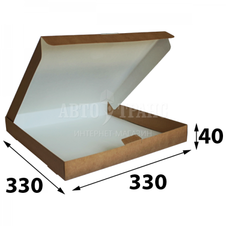 Коробка крафт для сувенирных часов моноблок, 330*330*40 мм