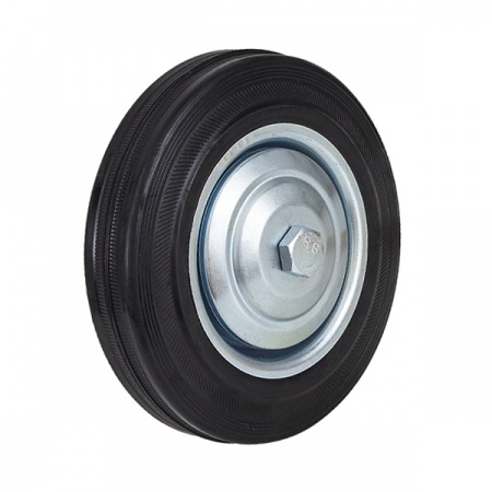 С80 Промышленное колесо черная резина Д-200 мм.