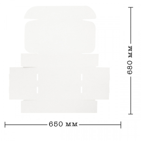 Короб КС-431 МГФ, белый, 275*210*85 мм