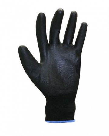 Перчатки "Нейп Пол-Ч" (нейлон с полиуретаном, цвет черный) р. 7,8,9,10, в уп.600пар
