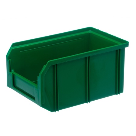 Пластиковый ящик V-2-зеленый 234х149х120 мм, 3,8 литра