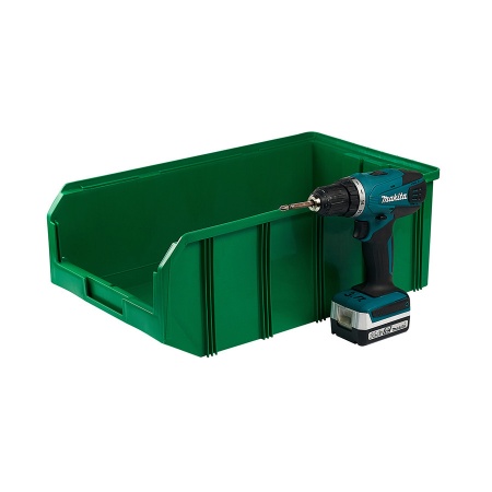 Пластиковый ящик V-4-зеленый 502х305х184 мм, 20 литров