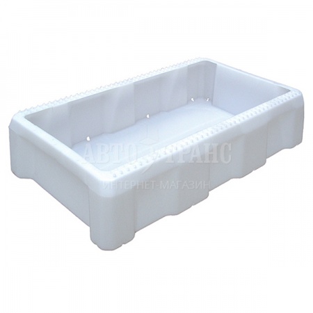 Пластиковый ящик для рыбы, белый, морозостойкий, 825*500*190 мм