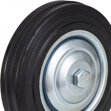 С80 Промышленное колесо черная резина Д-200 мм.