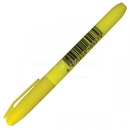 Текстмаркер STAFF скошенный, желтый, 1-3 мм